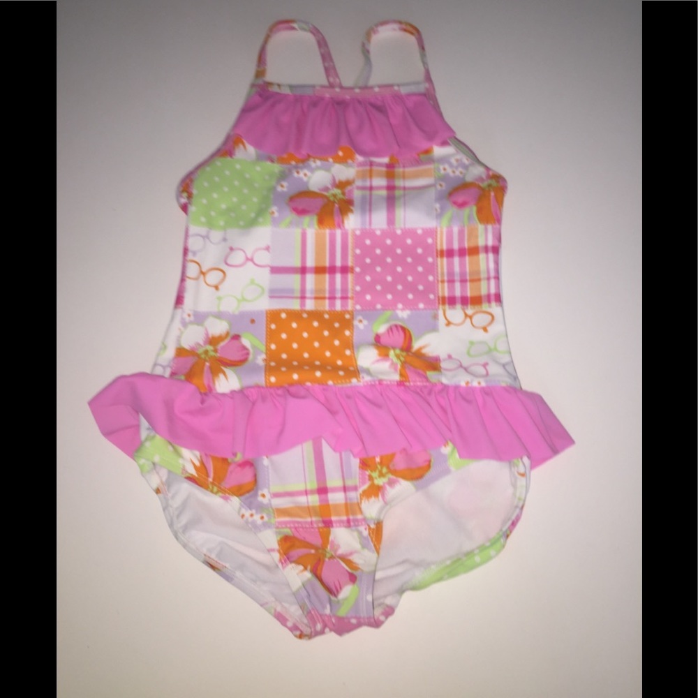 Hartstrings one piece Ruffle patch swim suit 10